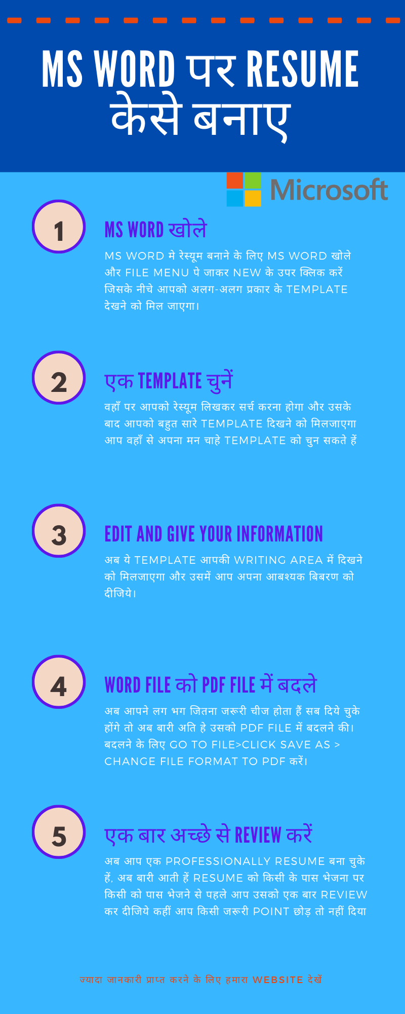 ms word mein resume kaise banaye