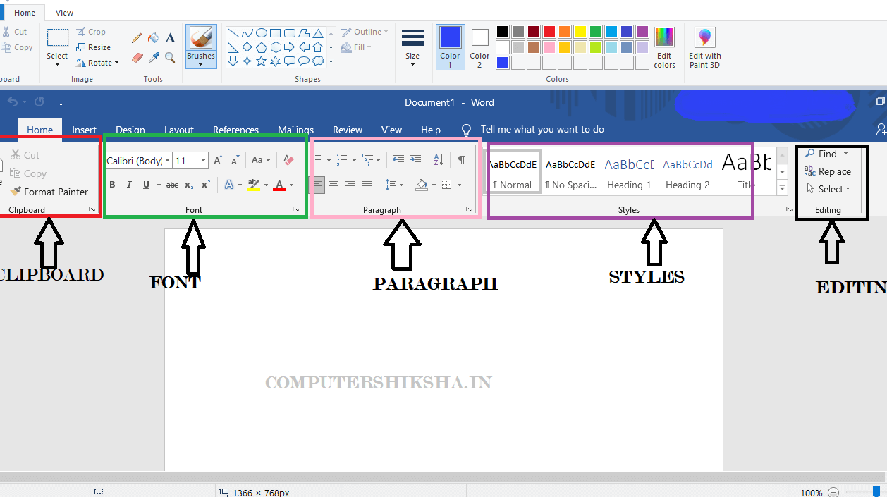 ms-word-home-tab