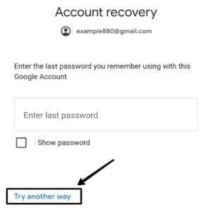 Account recovery
