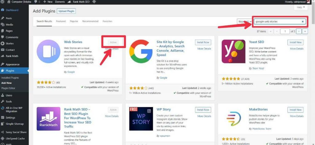 plugin for web stories