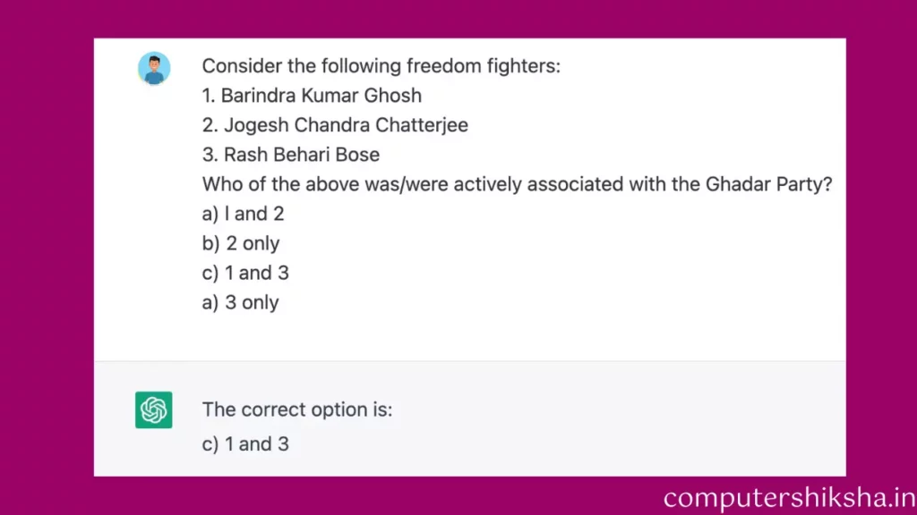 chatgpt solving upsc exam
